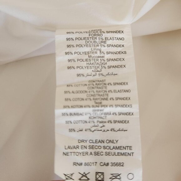 Bebe Sz 4 Black White Monochrome Sweetheart Neckline Peplum Dress Club Party Out - Picture 10 of 14